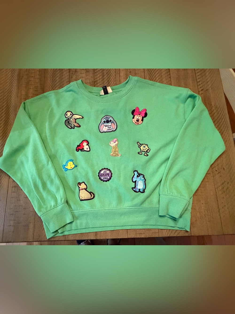 Universal Thread Large Sweatshirt with Disney Patches